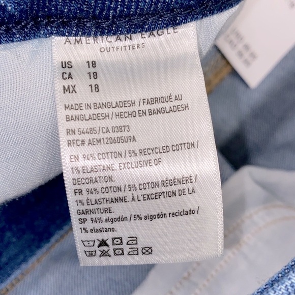 American Eagle MOM shorts curvy size 18 new with tags - Picture 6 of 7